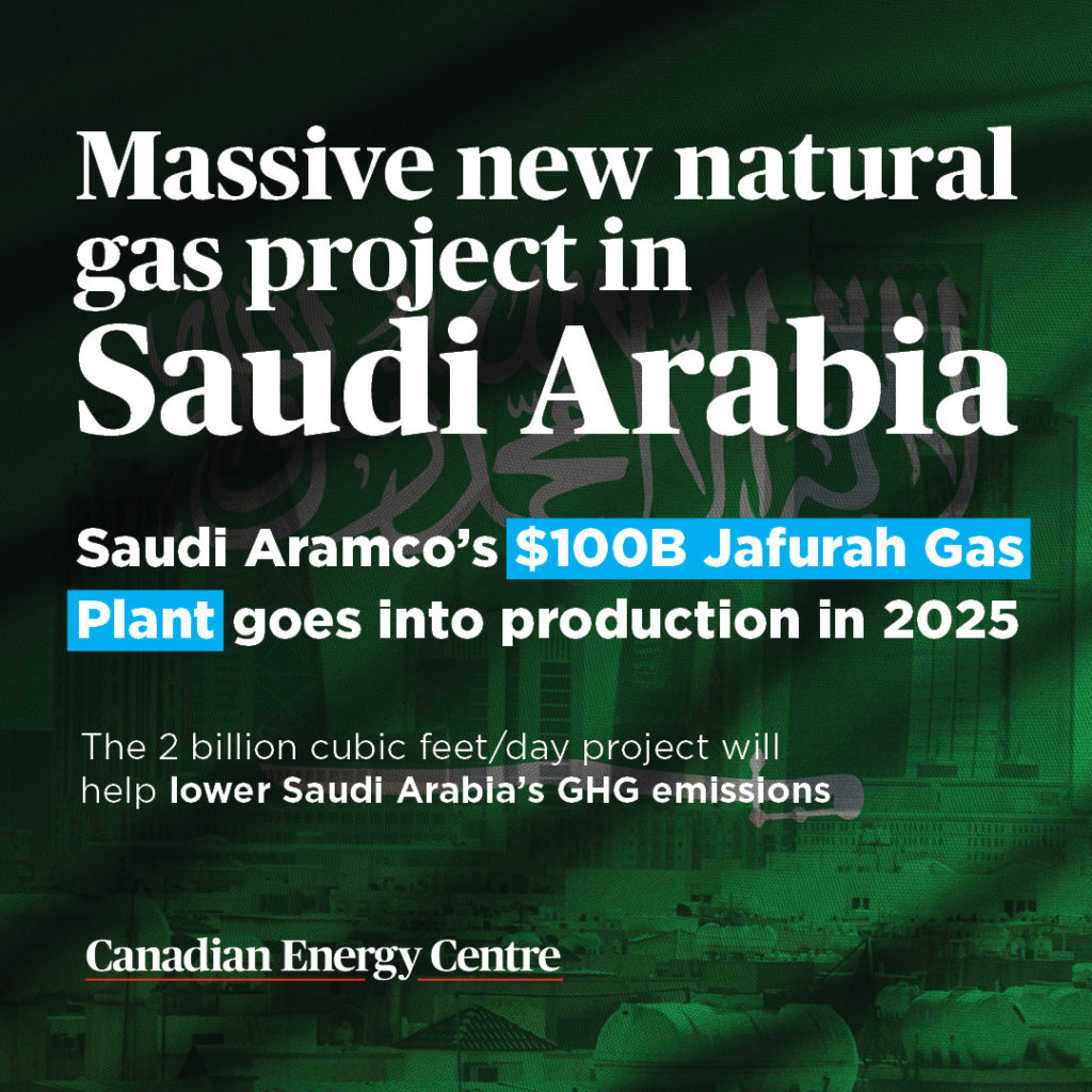 Saudi Aramco new gas project - Canadian Energy Centre