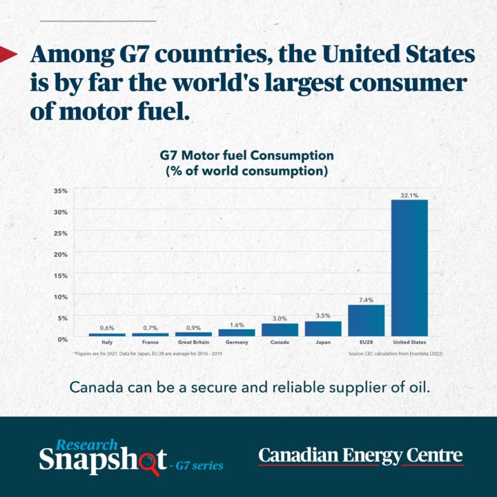 GRAPHIC: U.S. largest motor fuel consumer in G7