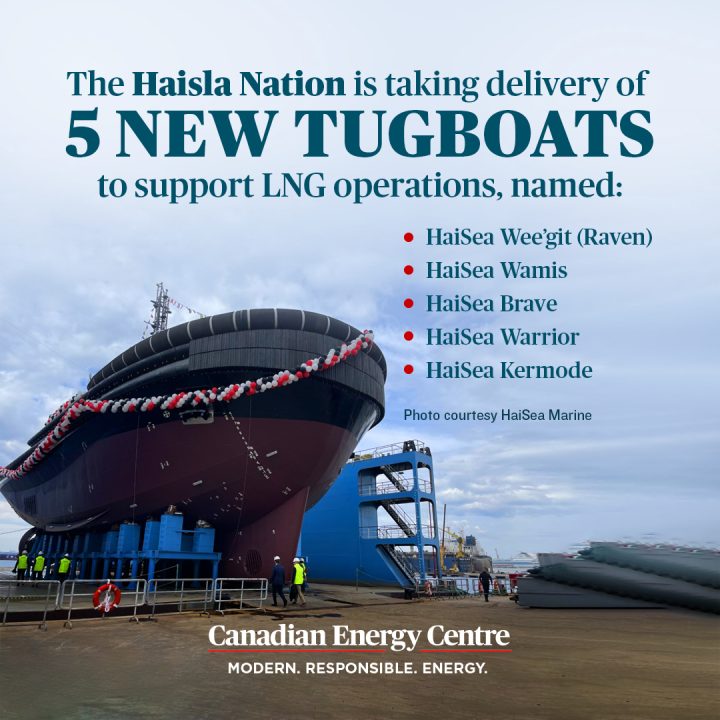 GRAPHIC: The Haisla Nation is taking delivery of 5 new tugboats to support LNG operations