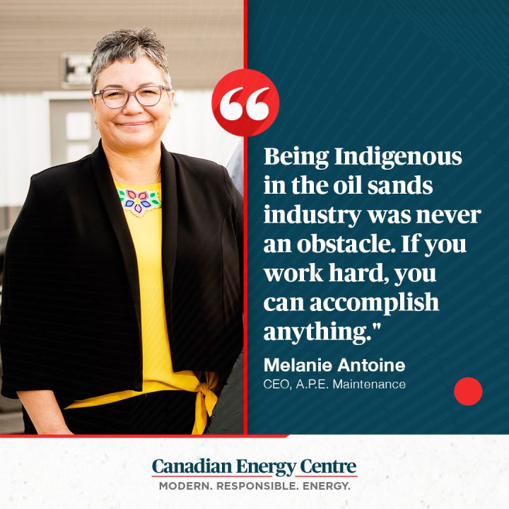 GRAPHIC: “Being Indigenous in the oil sands industry was never an obstacle. If you work hard, you can accomplish anything”