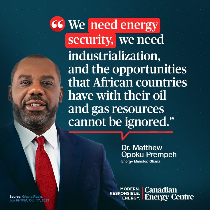 GRAPHIC: “We need energy security, we need industrialization, and the opportunities that African countries have with their oil and gas resources cannot be ignored.”