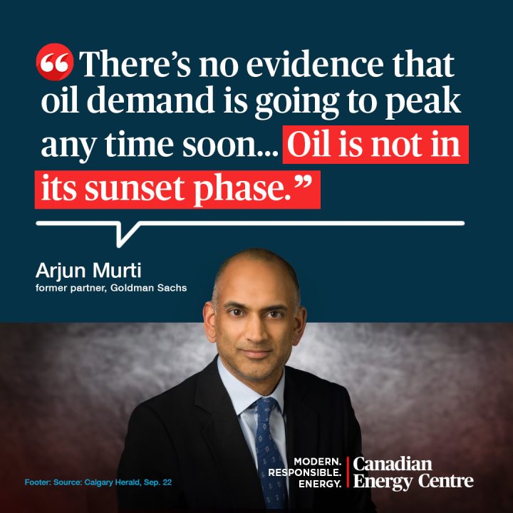 GRAPHIC: “There’s no evidence that oil demand is going to peak any time soon…Oil is not in its sunset phase.”