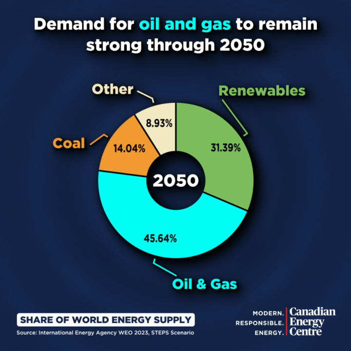 GRAPHIC: Demand for oil and gas to remain strong through 2050