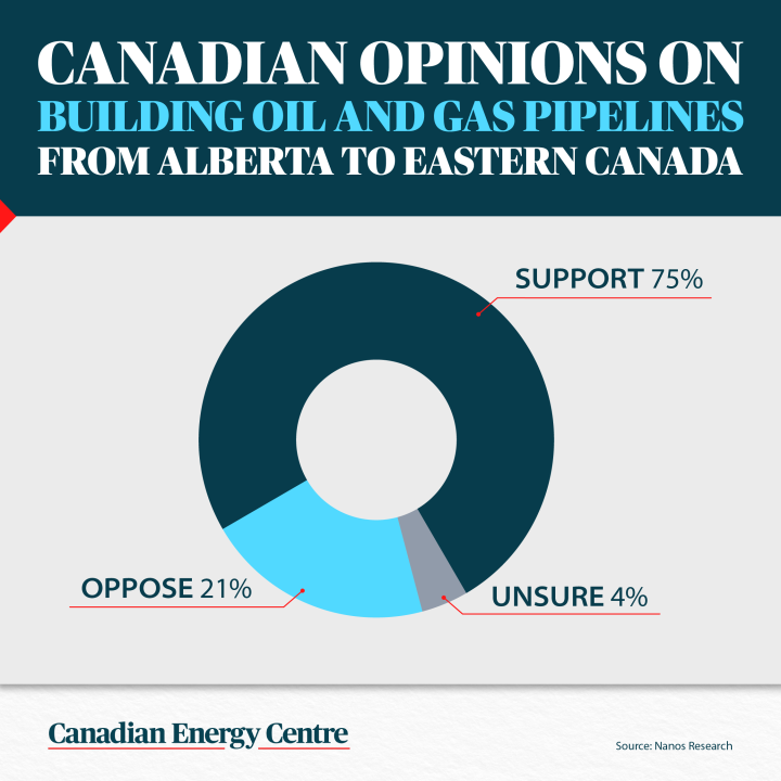 GRAPHIC: Canadian opinions on building oil and gas pipelines from Alberta to Eastern Canada