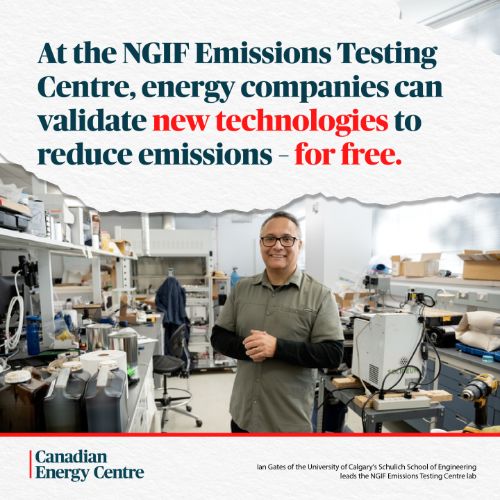 GRAPHIC: At the NGIF Emissions Testing Centre, energy companies can validate new technologies to reduce emissions – for free