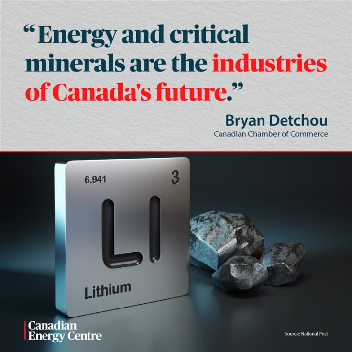 GRAPHIC: “Energy and critical minerals are the industries of Canada’s future,”
