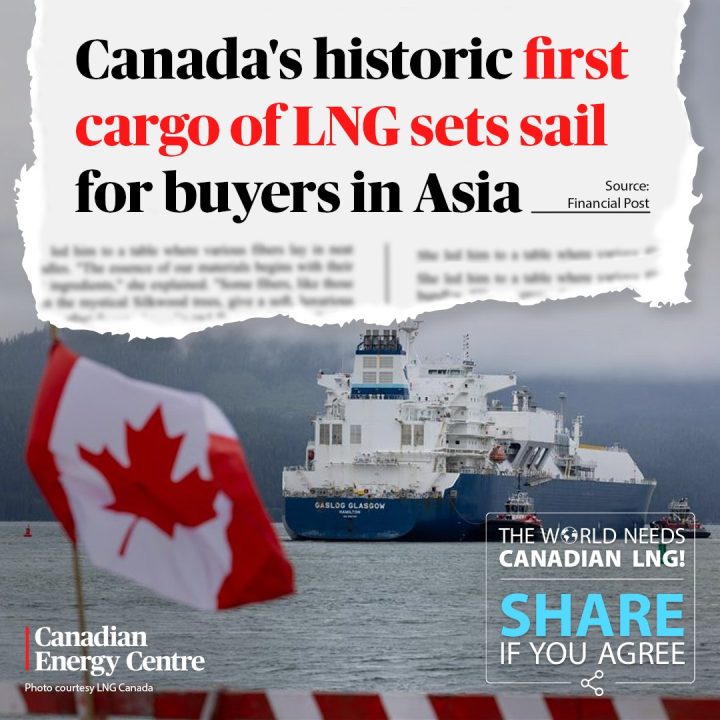GRAPHIC: Canada’s historic first cargo of LNG sets sail for buyers in Asia