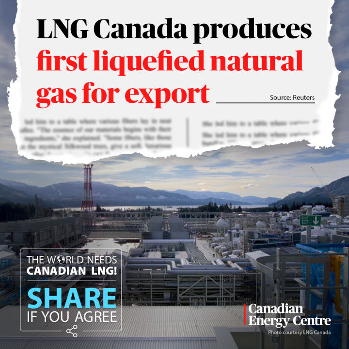 GRAPHIC: LNG Canada produces first liquified natural gas for export