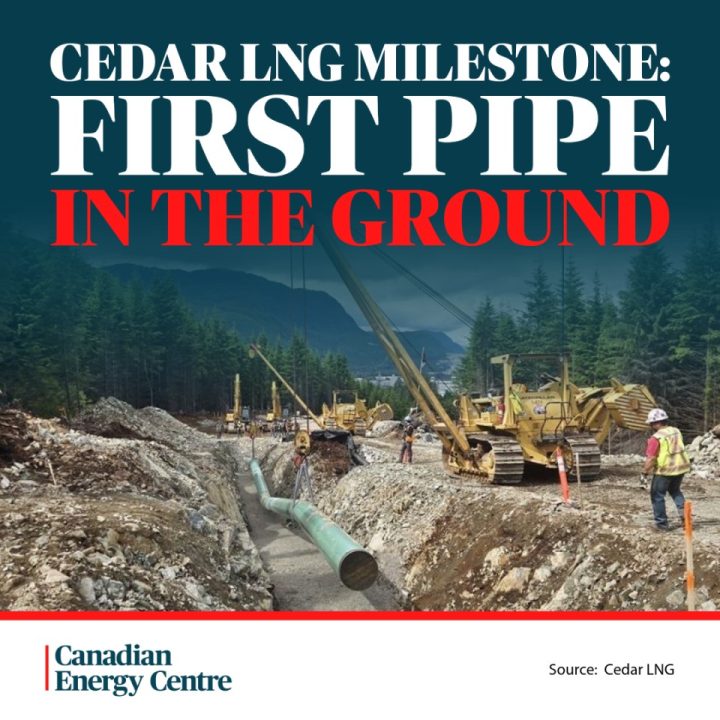 GRAPHIC: Cedar LNG Milestone: First pipe in the ground