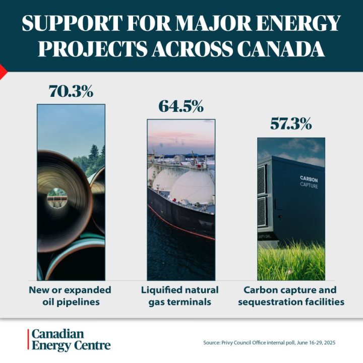 GRAPHIC: Support for major energy projects across Canada