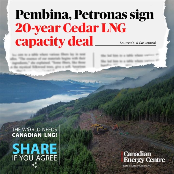 GRAPHIC: Pembina, Petronas sign 20-year Cedar LNG capacity deal