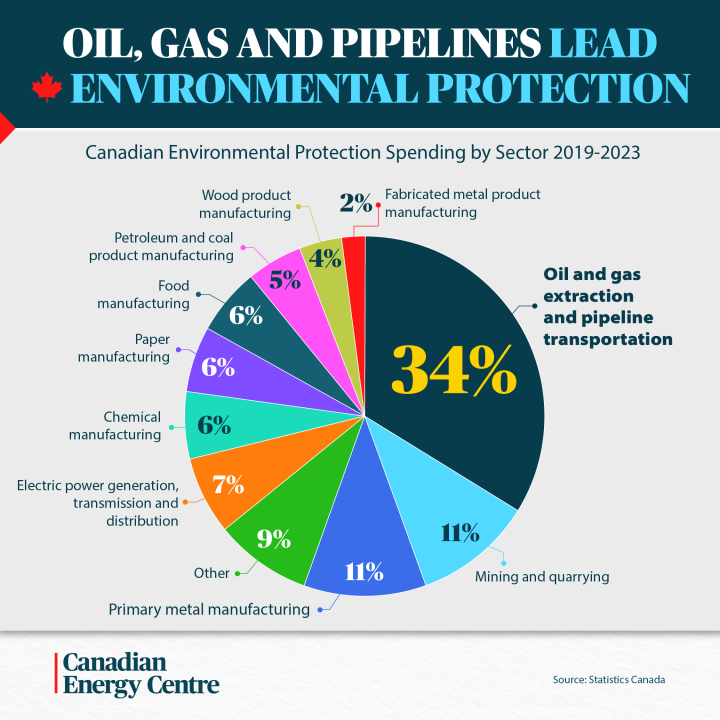 GRAPHIC: Oil, gas and pipelines lead Canadian environmental protection